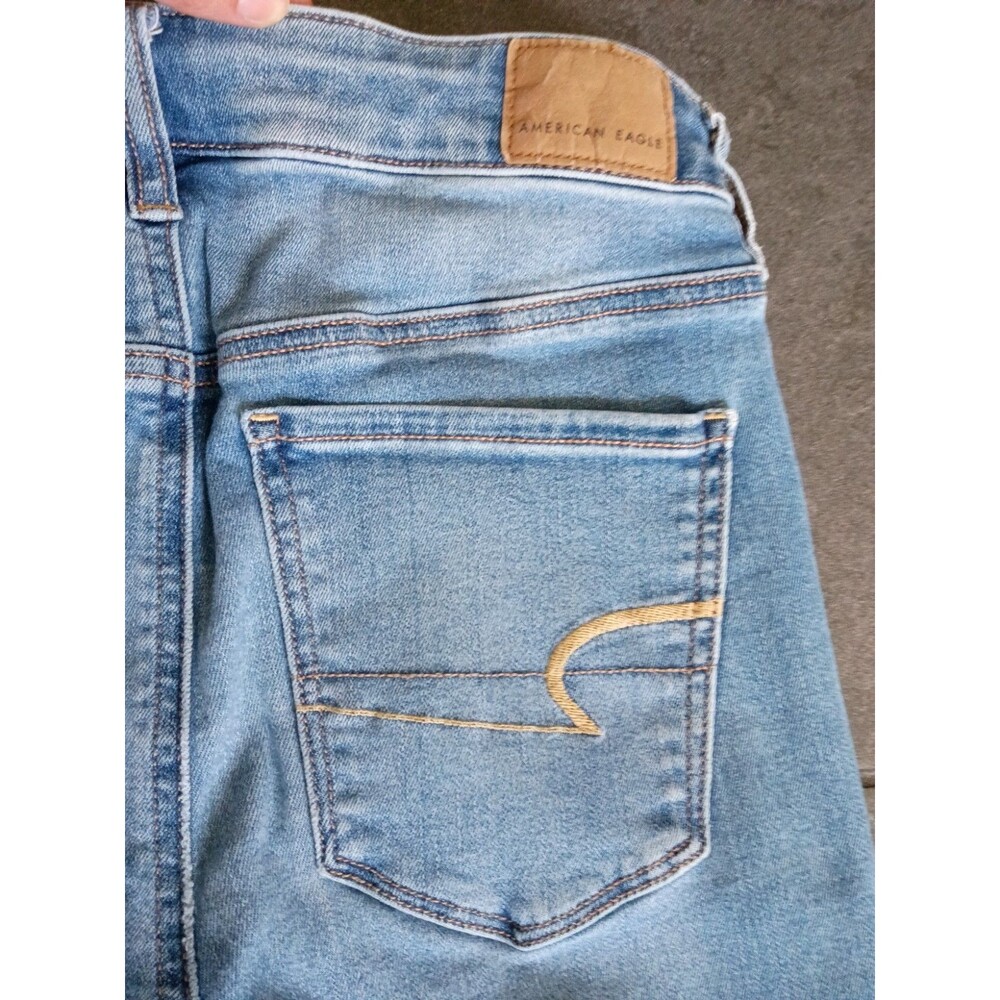 American Eagle Ne(x)t Level Stretch Skinny Jeans Women’s 6 Long Light Wash Denim - Picture 7 of 8